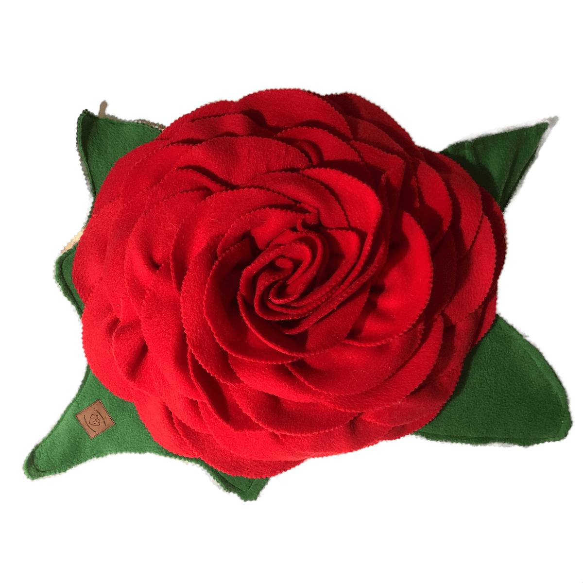 mata węchowa róża czerwona na liściu - Wywąchany przysmak