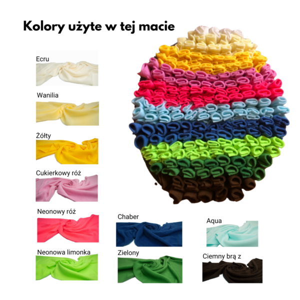 Mata pisanka pasy + kolory Mata węchowa "pisanka"