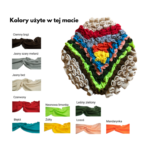 Mata pisanka w trójkąt kolory Mata węchowa "pisanka"