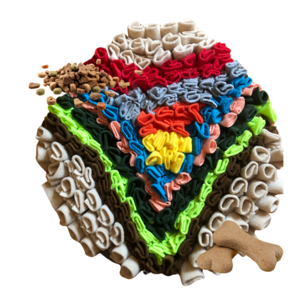 Mata pisanka w trójkąt z chrupkami Mata węchowa "pisanka"